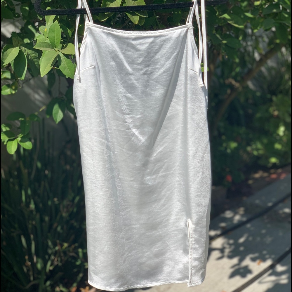 MOTEL Tie-Strap Mini Dress